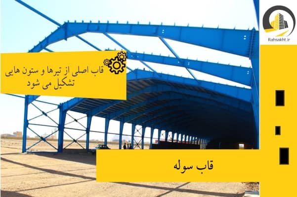 قاب سوله از تیر و ستون تشکیل می شود